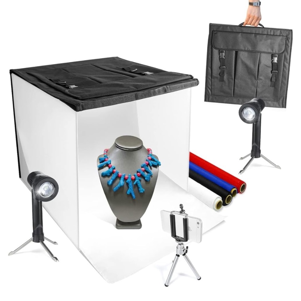 LimoStudio 16" x 16" Table Top Photography Studio LED Light Photo Shooting Kit